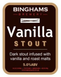 Binghams Vanilla Stout