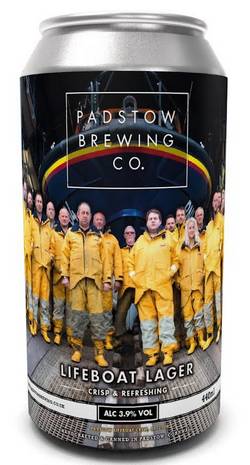 Padstow Lifeboat Lager can