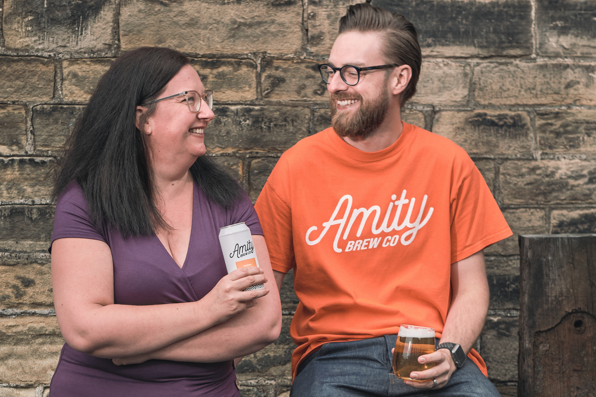 Verity and Russ Clarke Amity Brew Co