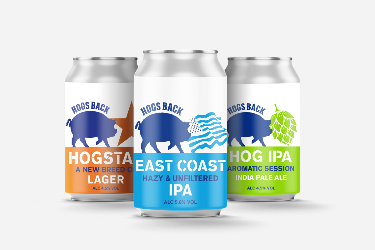 Hogs Back East Coast IPA cans