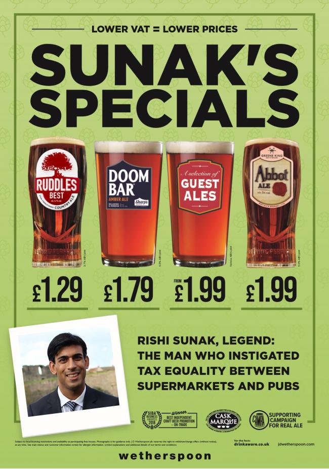Wetherspoon poster