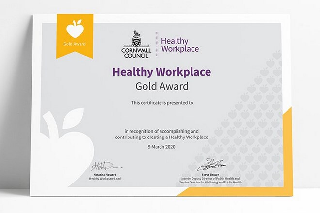 Healthy Workplace award