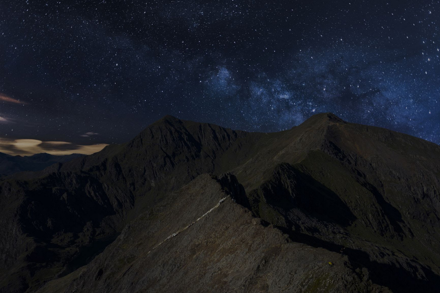 Snowdon at night