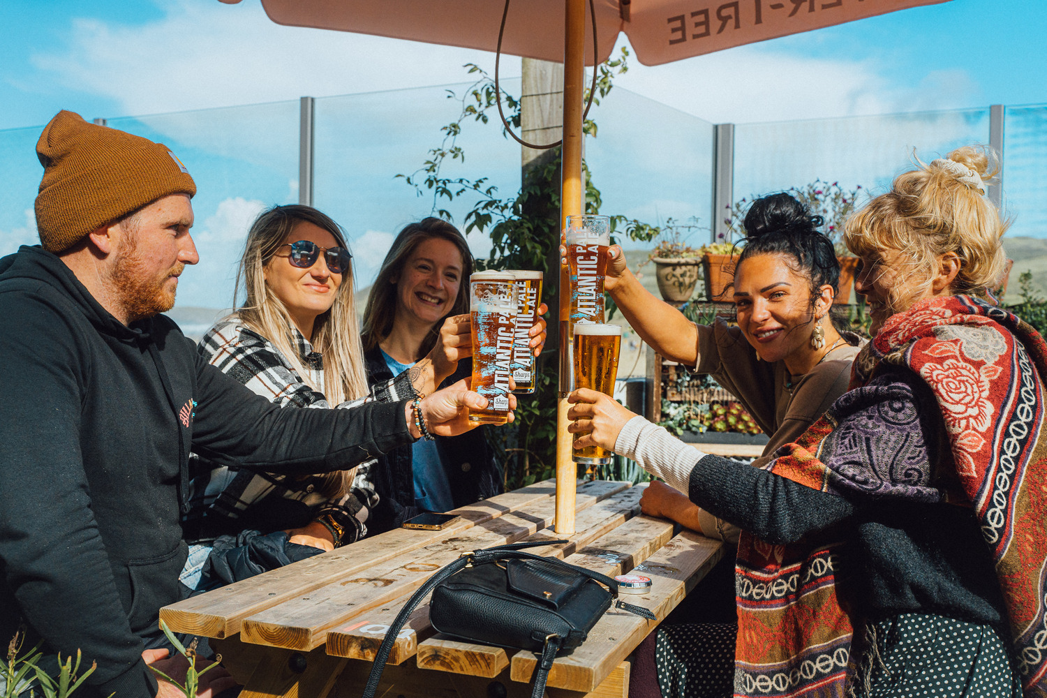 Beach clean beer