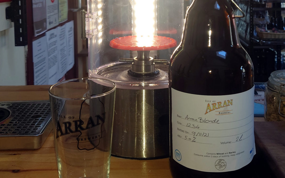Arran Brewery introduces growler filler at its shop