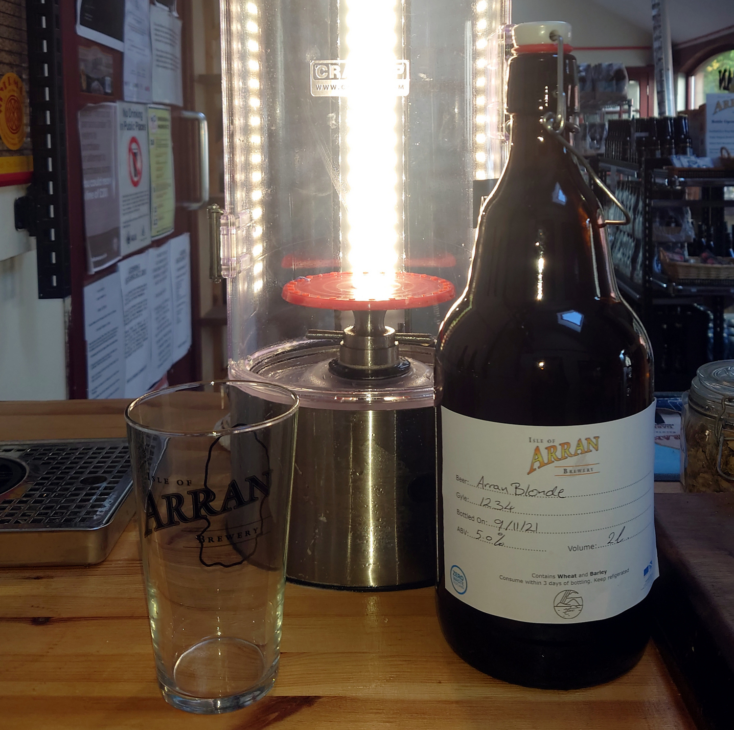 Isle Arran growler