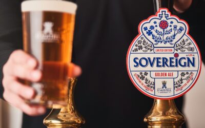 British hops for St Austell Coronation beer Sovereign