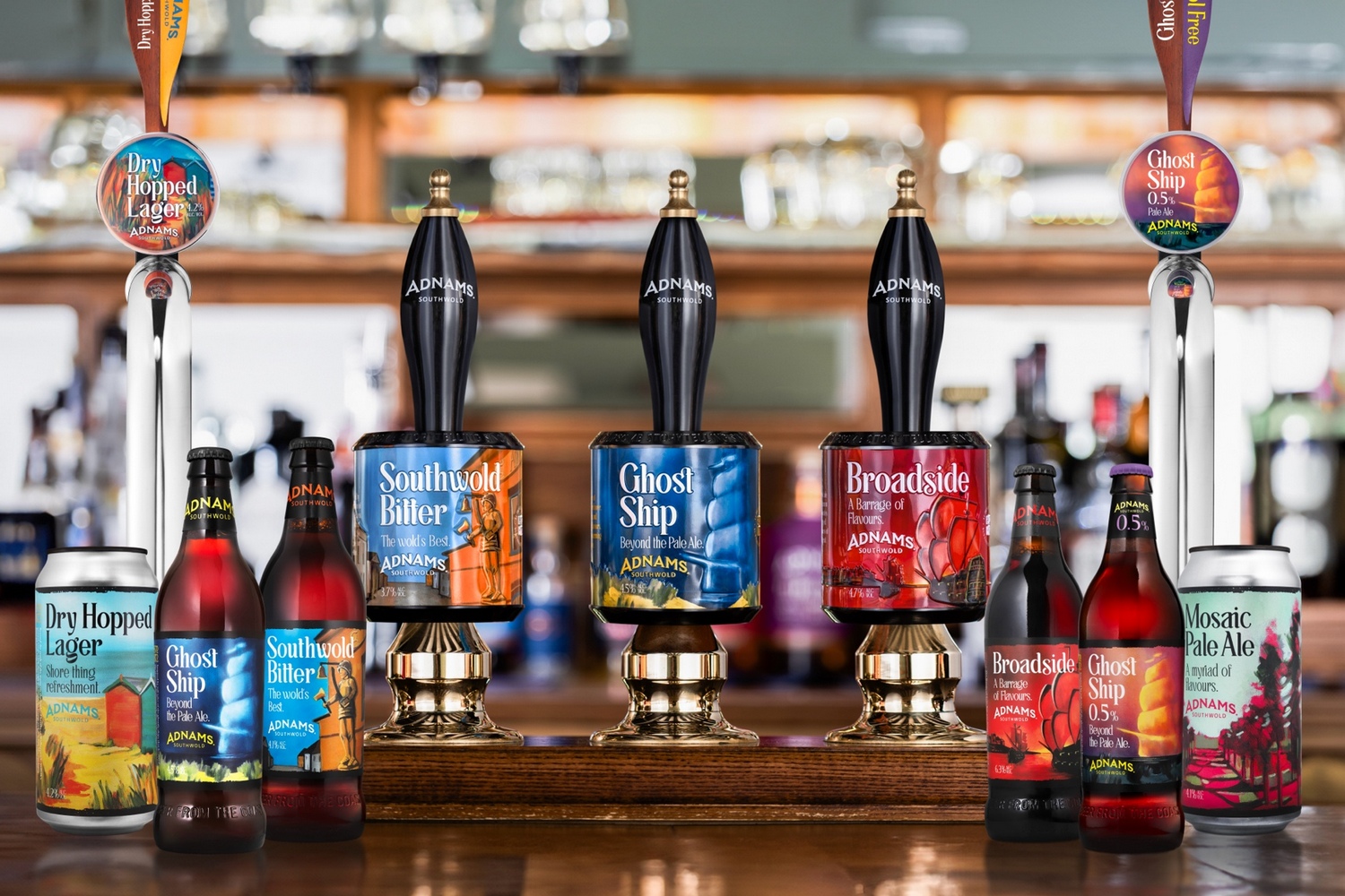 There’s a new look across Adnams’ core range beers thumbnail