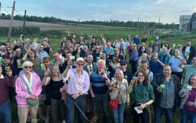 Hop garden is blessed in anticipation of a good harvest