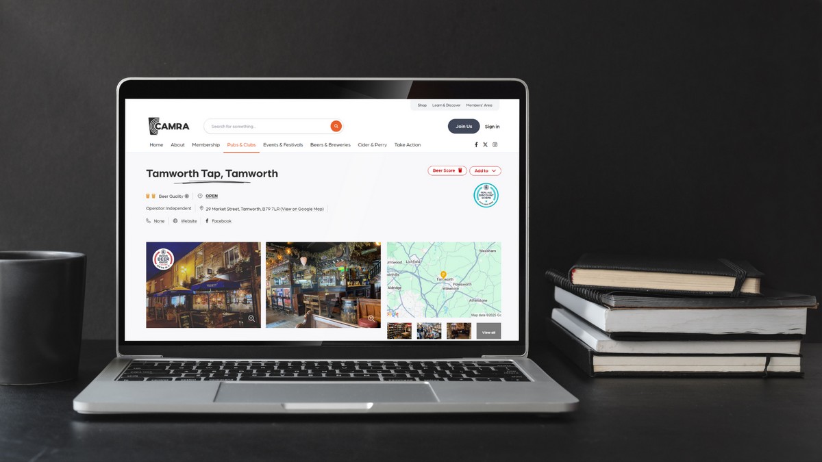 New CAMRA website offers users several options thumbnail