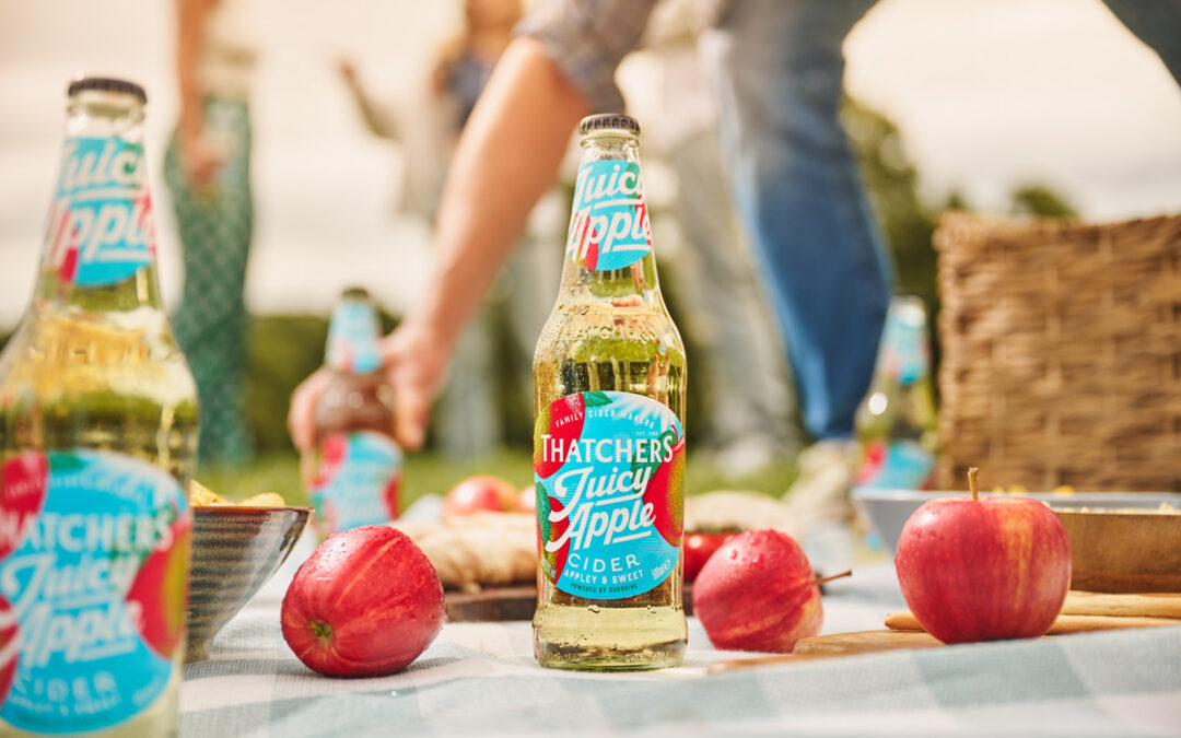 Bespoke glass bottle for new Thatchers cider