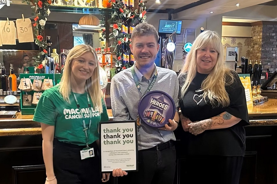 Greene King raises a further £4m for Macmillan