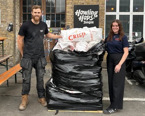 Celebrating success of malt sack recycling scheme