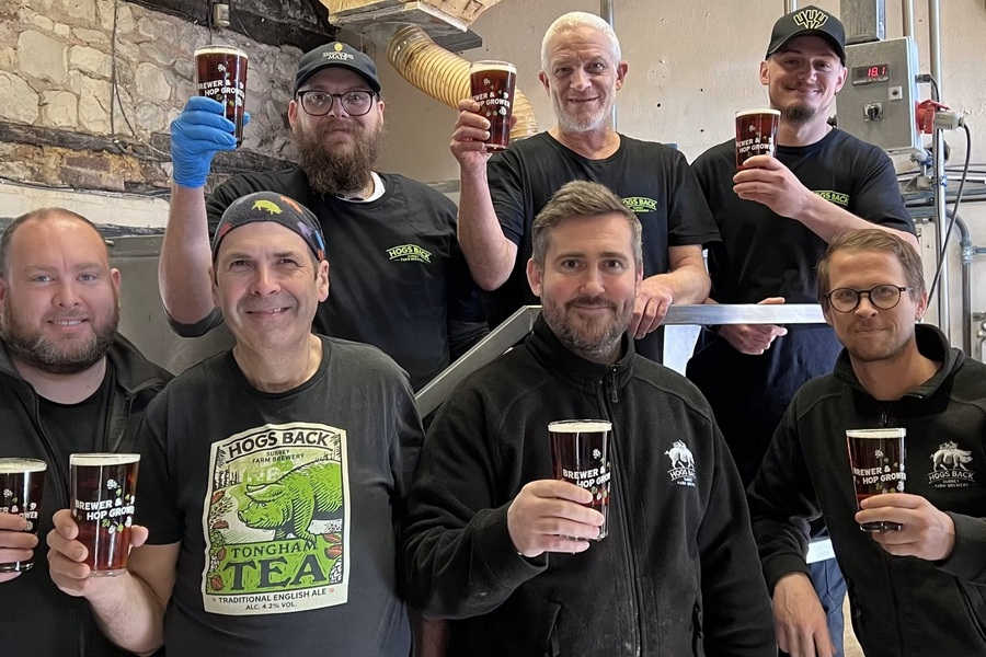 Hogs Back Brewery team