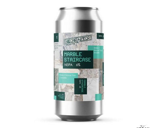 Neon Raptor Marble Staircase