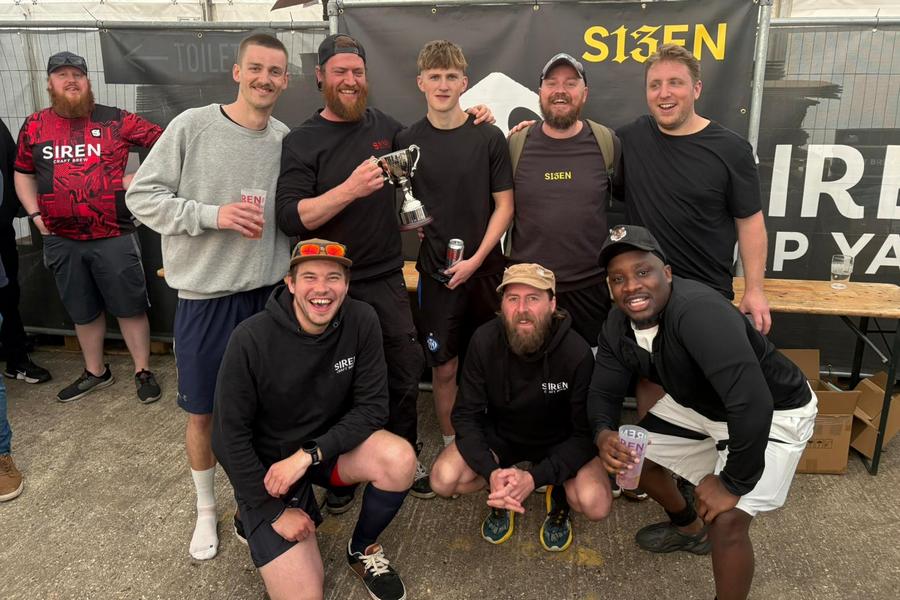 Brewers’ five-a-side raises over £1,000 for local projects