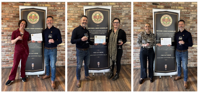 Guild welcomes three new beer sommeliers