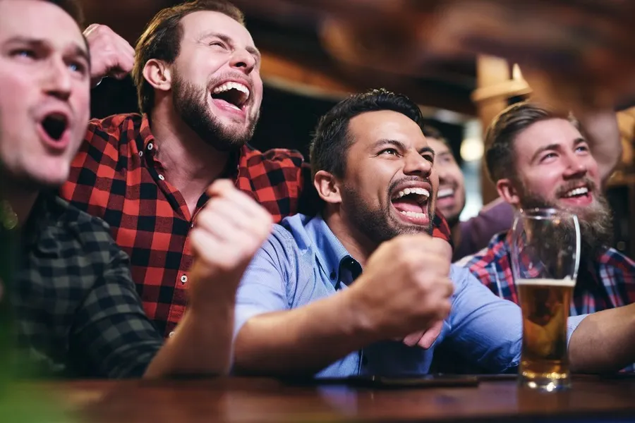 pub football fans