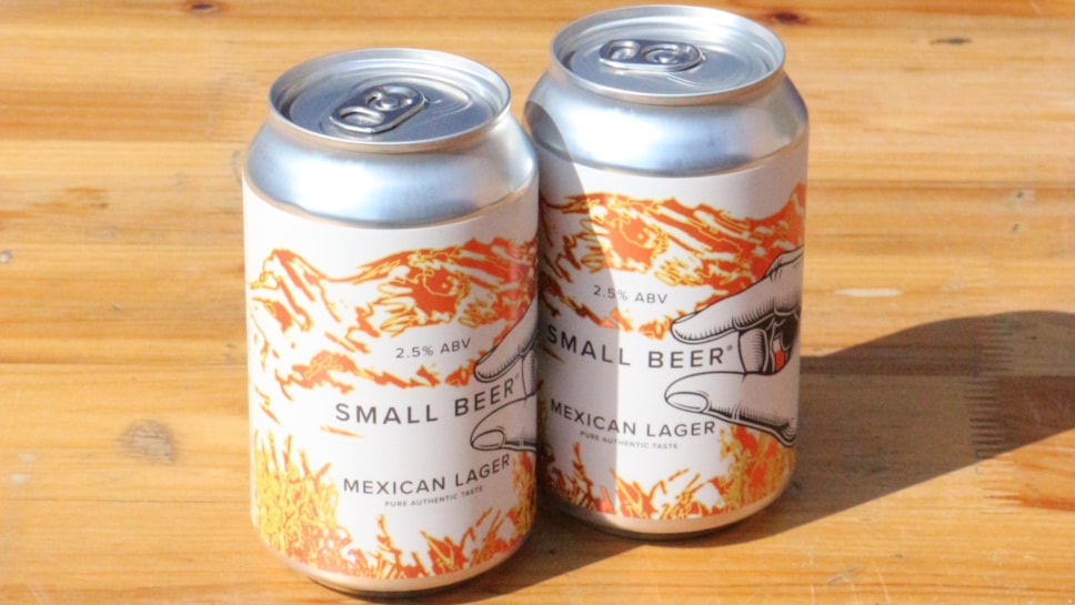 Small Beer Mexican Lager on Avanti West Coast trains