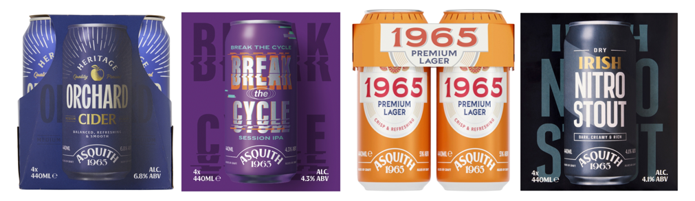 Asda introduces Asquith 1965 range of beers