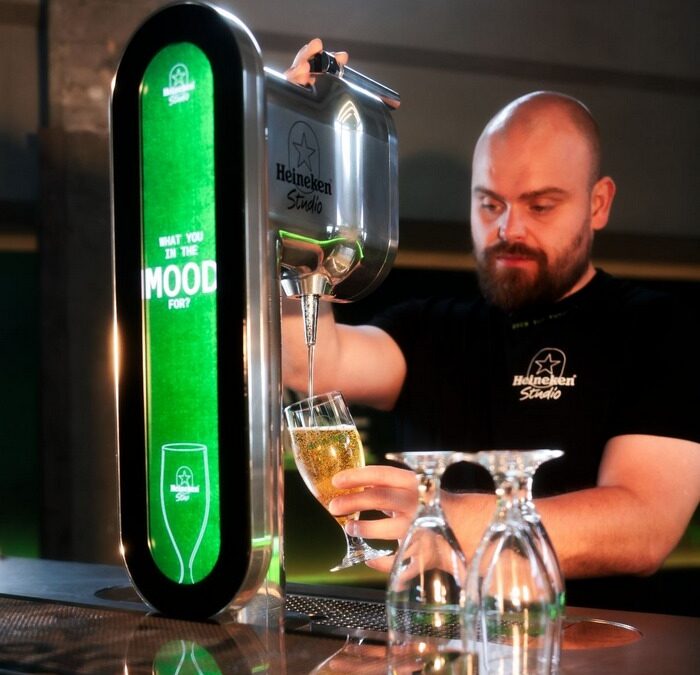 Heineken demonstrating personalised beer