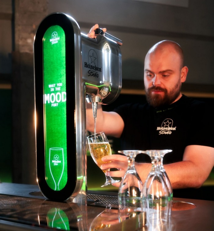 Heineken demonstrating personalised beer