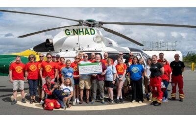 Palegrimage Air Ambulance cheque